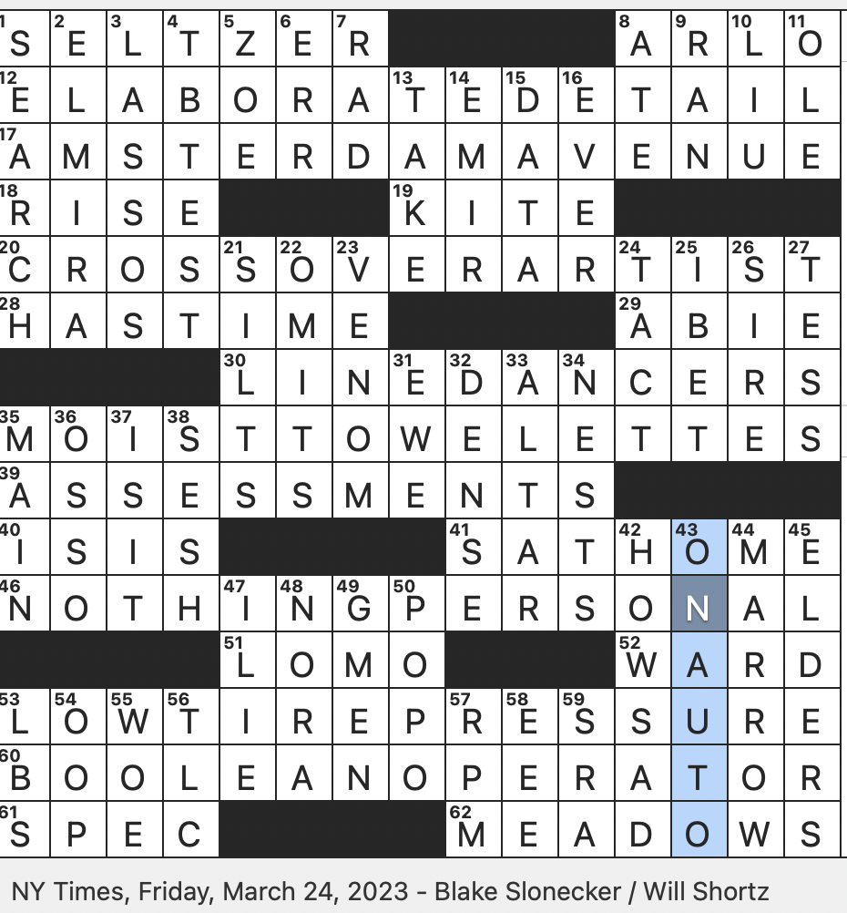 Rex Parker Does the NYT Crossword Puzzle City whose sign